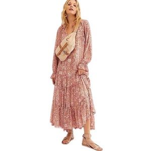 🆕Free People Feeling Grovy Floral Maxi Dress